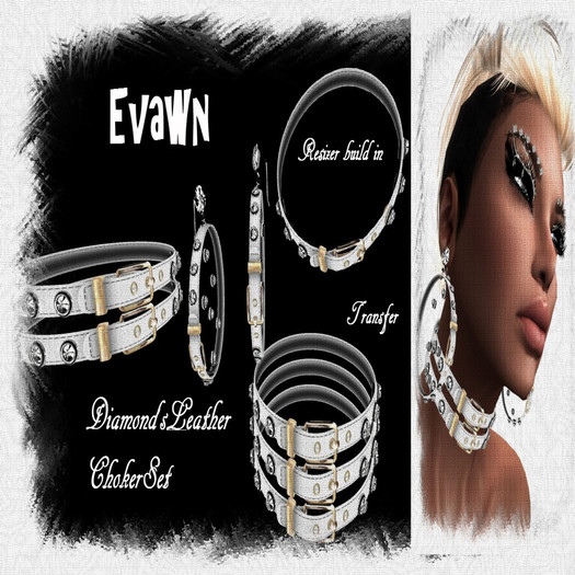 V-EvaWn-LeatherChockerCollection-GOLD-WHITE