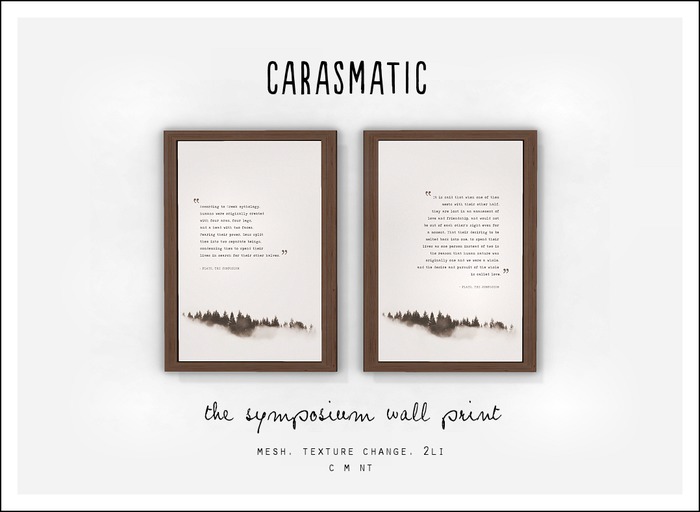 carasmatic. the symposium wall print