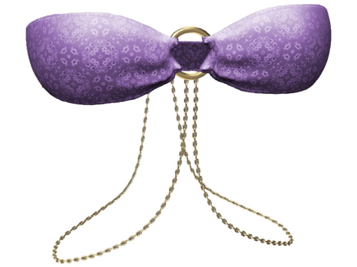 Kaithleen's Tape Top with Chain - Violet