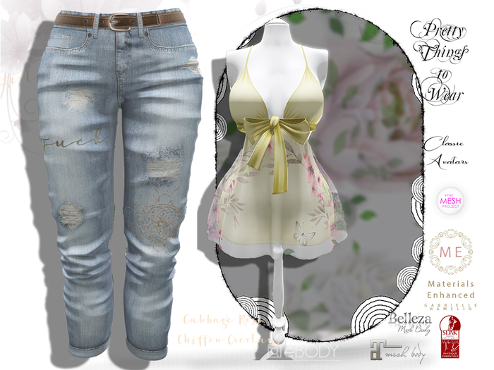 .:Pretty Demo::. Chiffon & Cabbage Rose Collection
