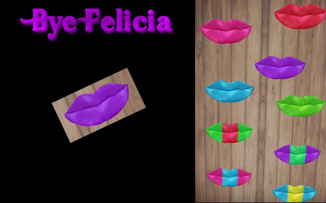 *BF* Kiss me Lips Purple