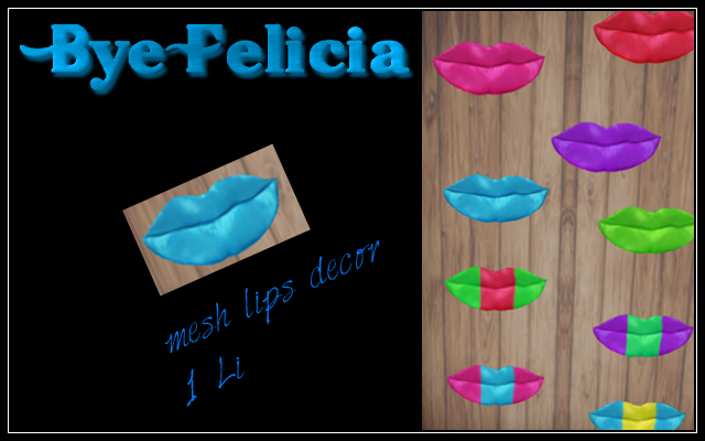 *BF* Kiss me Lips  Blue