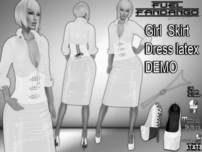 Girl Skirt Dress latex DEMO