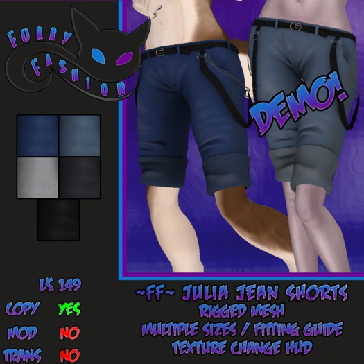 ~FF~ Julia Jean Shorts DEMO