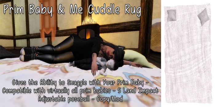 Prim Baby & Me Cuddle Rug {Ivory}