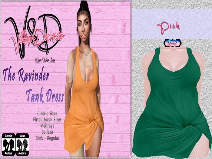 ~[V]-[D]~ The Ravinder Tank Dress [Pich]