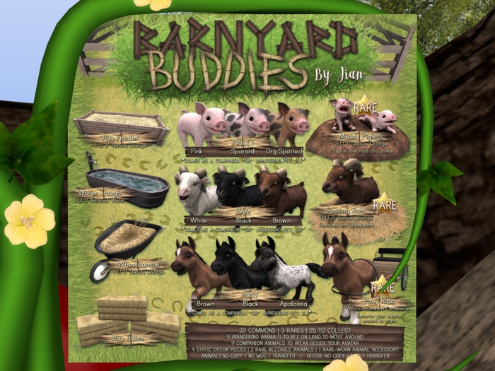 JIAN Barnyard Buddies :: Muddy Piglets RARE (BOX)