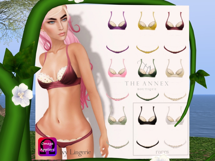 The Annex - Ivy Lingerie - Black - RARE