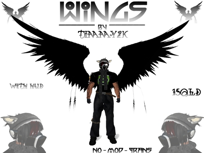 [T2K] Wings Black/White/Gold FLEXI