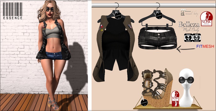 :ESSENCE:URBAN CAQUI/BLACK