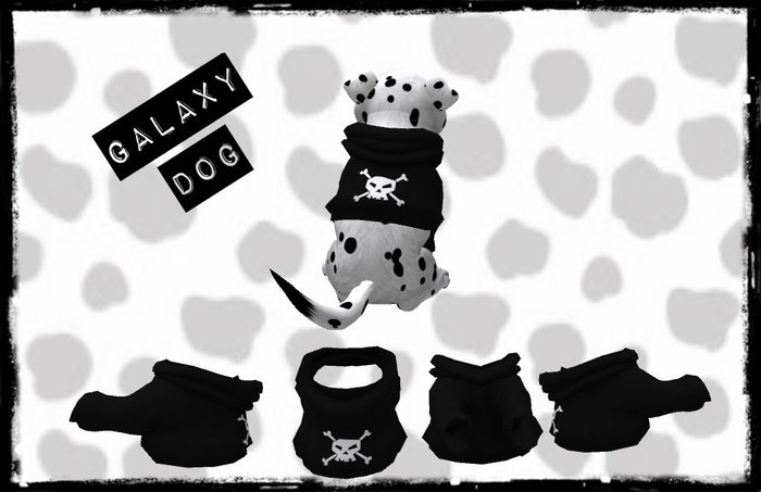 [GD] Skull & Crossbones Wolf Pup Hoodie