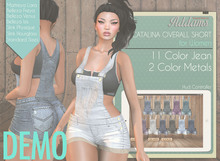 Addams // Catalina Overall Short // DEMO