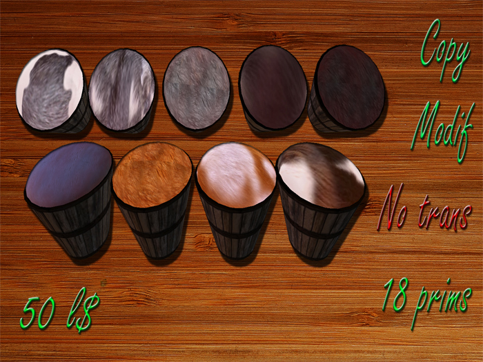 Set of 9 Storage G&S Wool Baskets/Script inclued