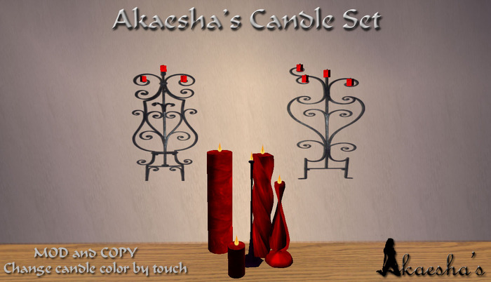 Candles, Akaesha's Candle Set