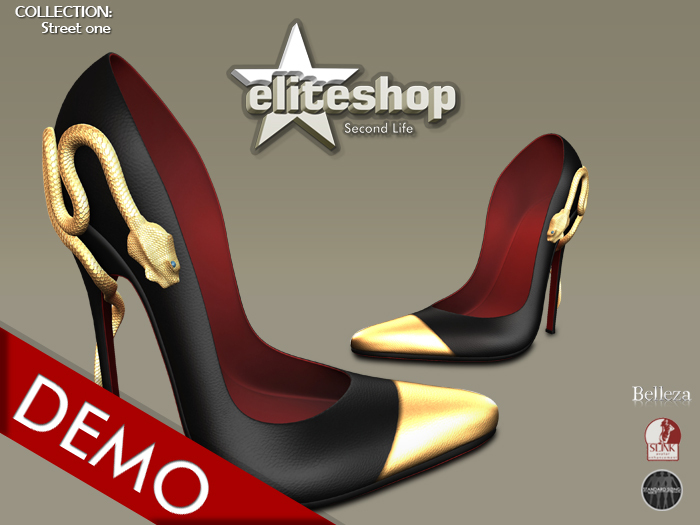 DEMO eliteshop - snake pumps Gold