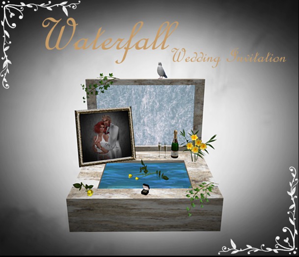 Waterfall Wedding Invitation