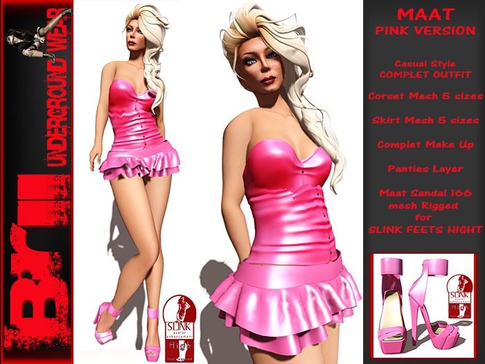 **MAAT PINK VERSION CASUAL STYLE COMPLET OUTFIT