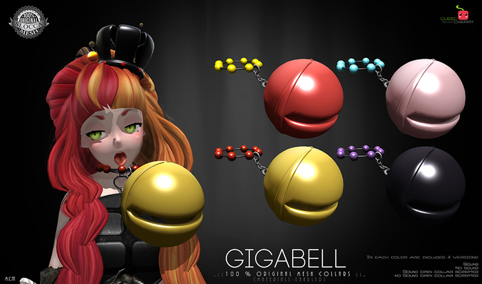 {Gigabell} collars .::Cubic Cherry Kre-ations:..