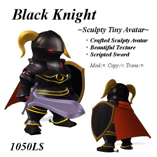 BlackKnight~Sculpty Tiny Avatar~