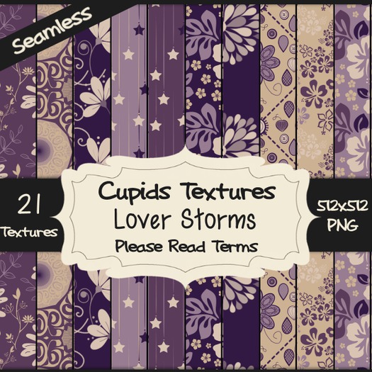 *Cupids Textures * 21 LOVE STORMS