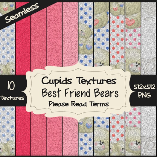 *Cupids Textures * 10 BEST FRIEND BEARS