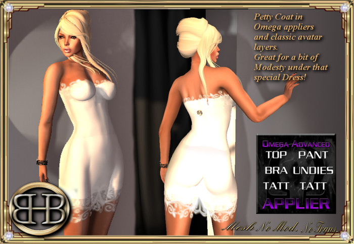 !!BHB!! PETTY COAT (SLIP, MODESTY, camisole)