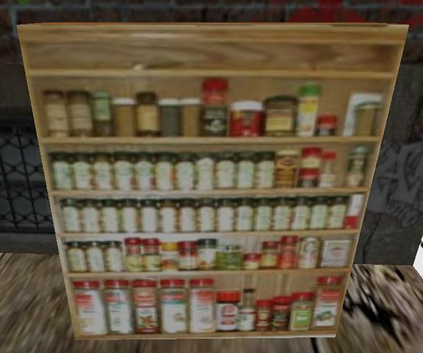 Spice Rack for kitchen or pantry 1 prim mod tran