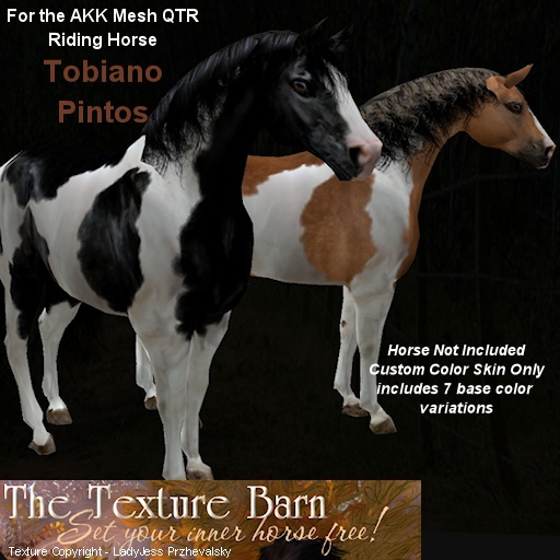 AKK Mesh Horse - The Texture Barn - Tobiano Pinto Pack