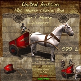 *UI* ABC Horse Chariot Red 1H Lipizzaner v