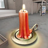 *ionic* Red Candelabrum 