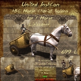 *UI* ABC Horse Chariot Golden 1H Lipizzaner v