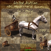 *UI* ABC Horse Chariot Luxory 1H Lipizzaner v