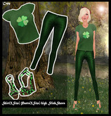 Female Outfit - Patricks Day1[Slink Shoes]-Patricks Day Outfit-Patricks Day Outfit-Patrick's Day Clothes 