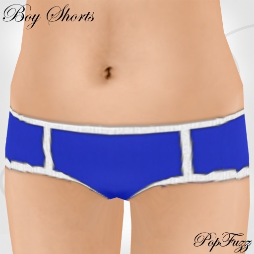 Blue Boy Shorts by PopFuzz
