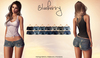 Blueberry tazz denim shorts