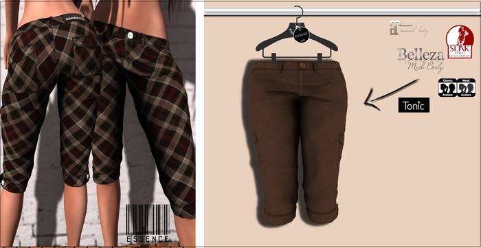 :ESSENCE:CAPRI CARGO BROWN