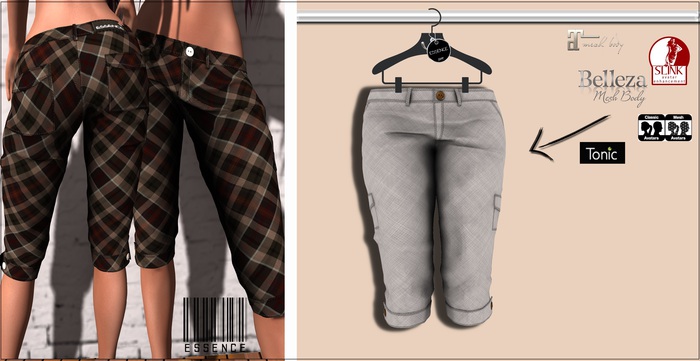 :ESSENCE:CAPRI CARGO GRAY