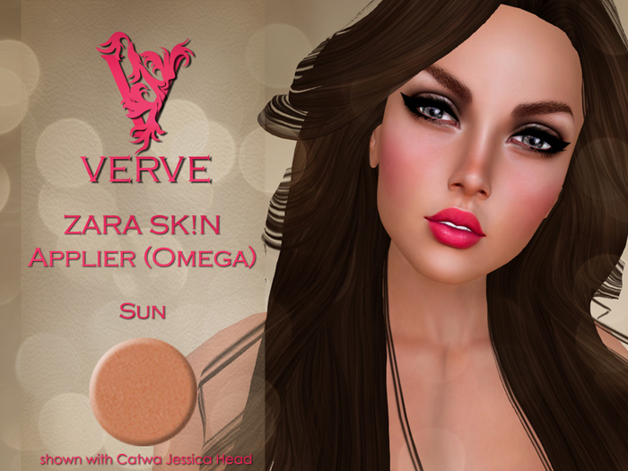 *VERVE* Zara Skin Mesh Head Applier - Omega  - Sun