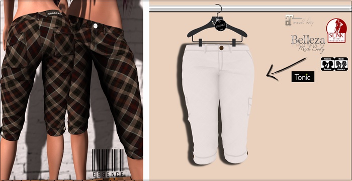 :ESSENCE:CAPRI CARGO WHITE