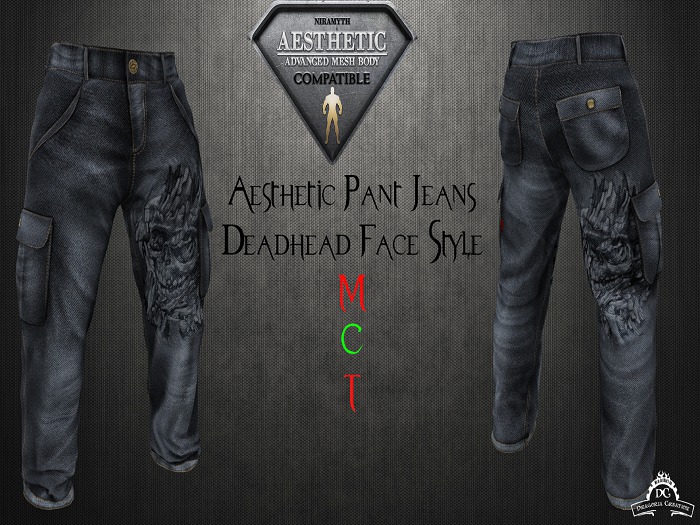 *DC* AESTHETIC Pants - Deadhead Face Style