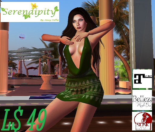 green stripe  Halter Cowl Neck Mini Dress