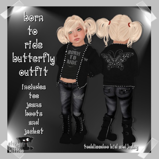Sk's Born to Ride Butterfly Outfit