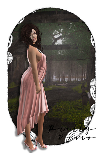 .::Pretty Demo::. Summer Dress - Peach Flower Garland