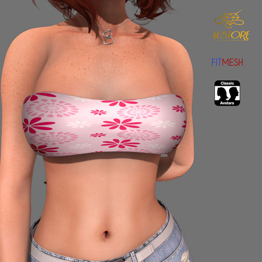 {M.STORE}Mini Top Naty Floral Rose