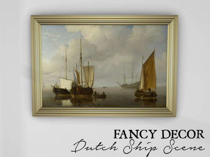 Fancy Decor: Dutch Ship Scene
