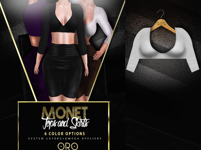 .ORO. Monet Top - White -Shopping Hud (WEAR)