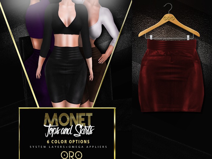 ORO - Monet Skirt - Red