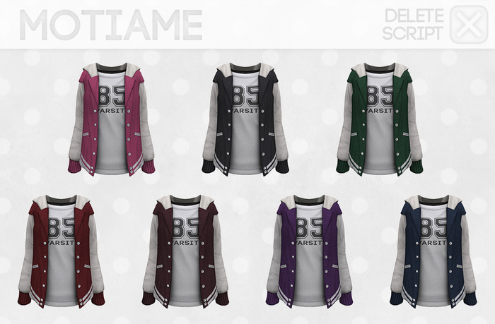 [MotiAme] Sailor Stadium Jacket - Fatpack