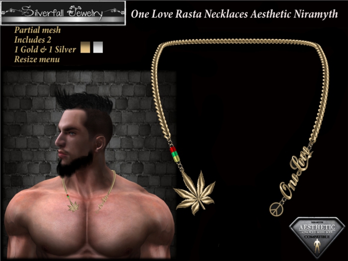 One Love Rasta Necklaces Aesthetic Niramyth