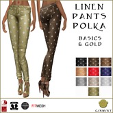 BM Linen Pants Polka Basics